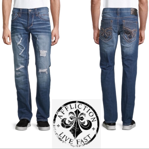 Affliction Other - NWT Affliction Ace Fleur Othello Jeans Sz 34